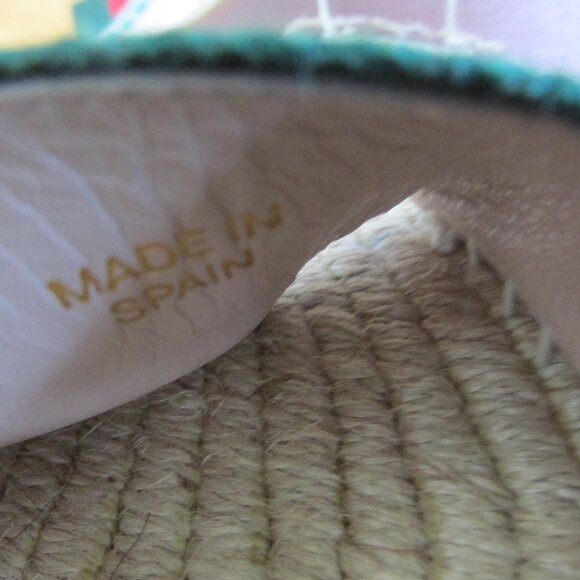 Gucci Lilibeth Stylvie Wedge Canvas Wedge Espadrille 525728 Red/Green Stripes - Picture 9 of 10